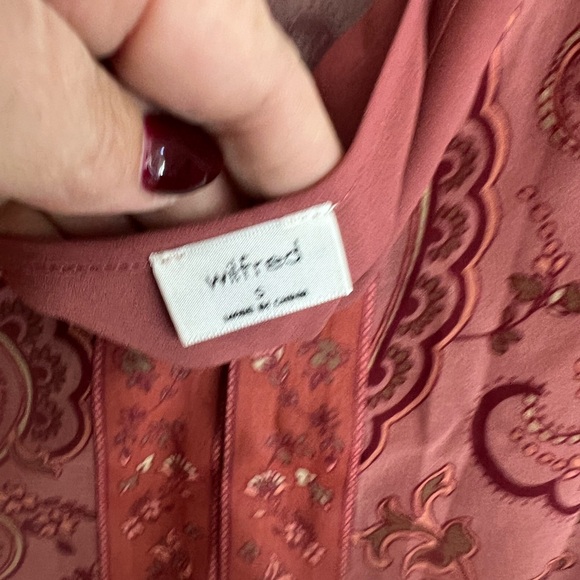 Aritzia Wilfred woman’s Solene Paisley tunic dress - Picture 8 of 16